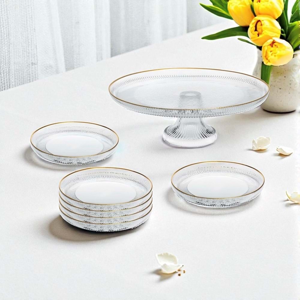 Vanes Sensu 7 Parça Ayaklı Sunumluk Yaldızlı (4 Paket)