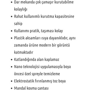 Cıngıllıoğlu Cc-980 Florida Kurutma Askısı (4 Adet)