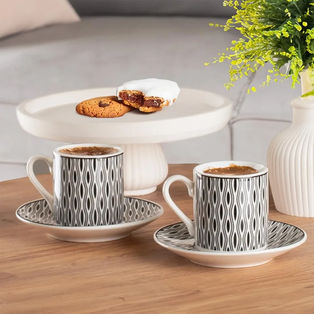 Perotti 2'Li Yx03 Porselen Kahve Takımı (Kutu)