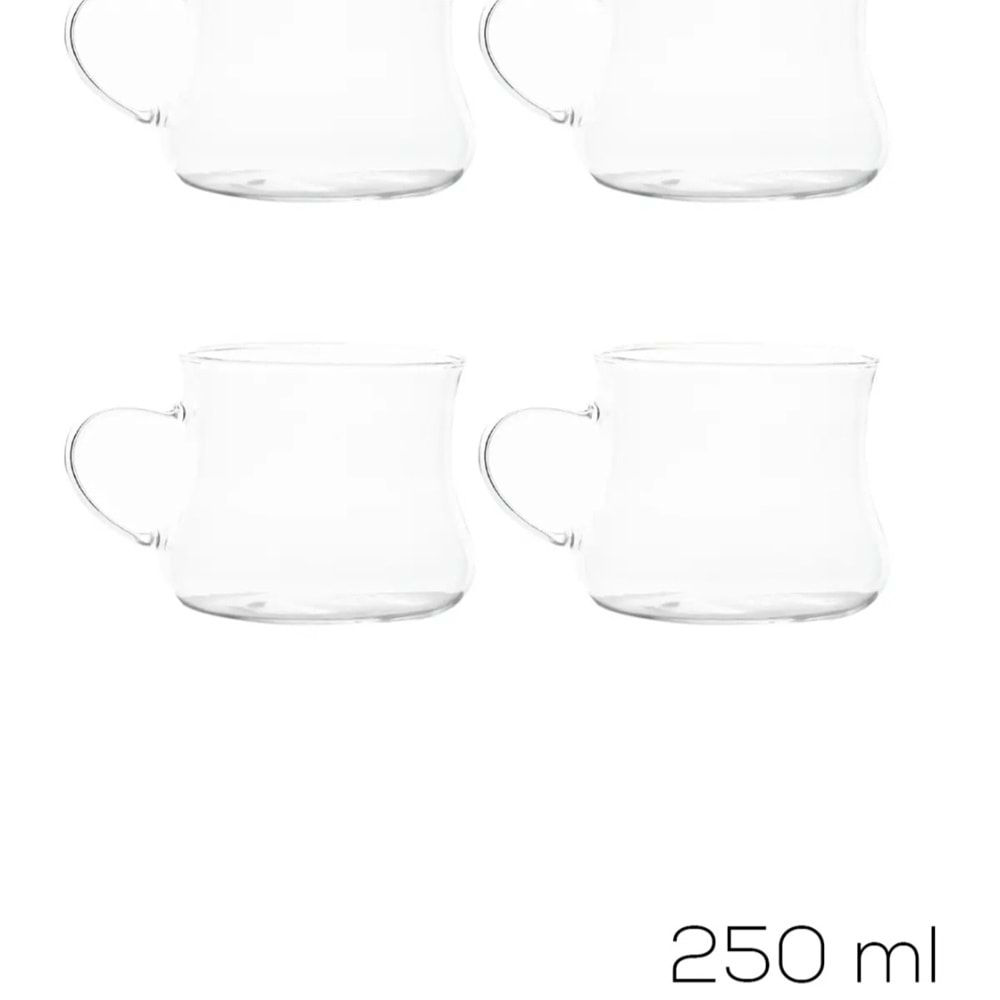 Pablito Pbt-706 4'Lü Cam Kupa Bardak (Kutu)