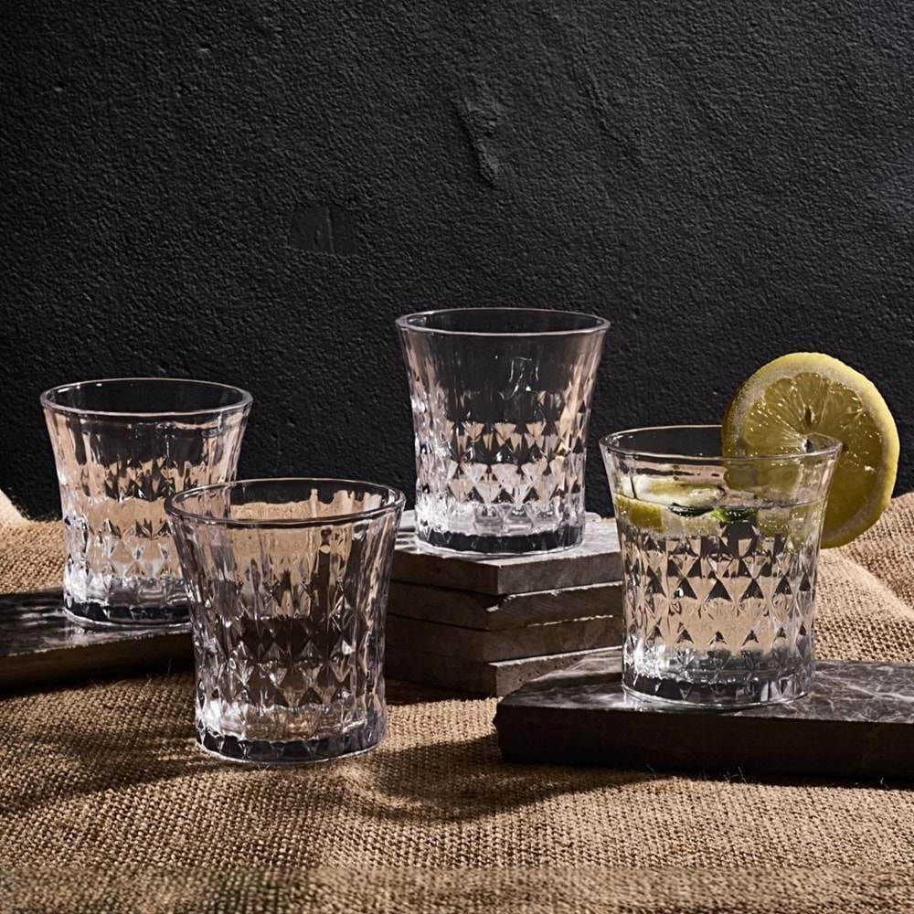 Perotti 14967 Arturo Short 4'Lü Cam Bardak 200 Ml (Kutu)