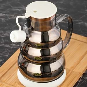 Cooker 3617-2 Beyaz Cam Yağlık (Kutu)