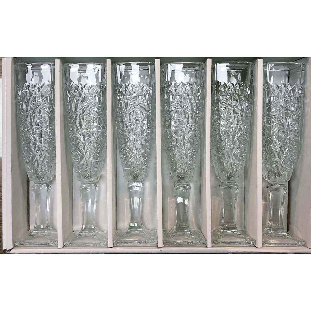 Herencıa Begonya 6 Lı Ayaklı Bardak (4 Paket)