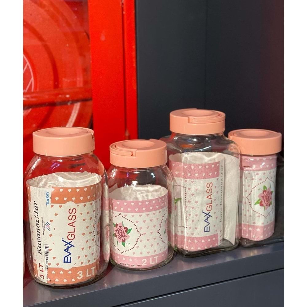 Evaxglass 2000Cc Cam Kavanoz (6 Adet)