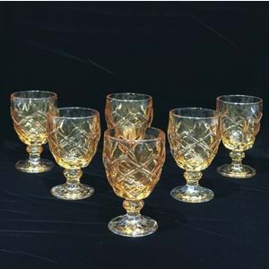 Herencıa Asude 6 Lı Kahve Yanı Bardak Bal Lüsterli (8 Paket)