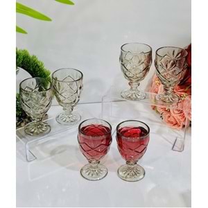 Herencıa Asude 6 Lı Kahve Yanı Bardak Füme (8 Paket)