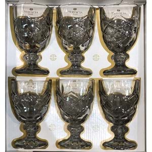 Herencıa Asude 6 Lı Kahve Yanı Bardak Füme (8 Paket)
