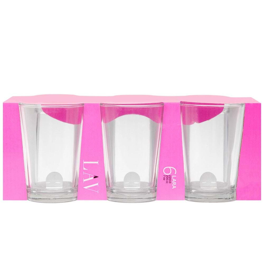 Lav Lara 22010E Su Bardağı (8 Paket)