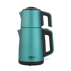 Stilevs Çays Inox Çelik Çay Makinesi Sedefli Mavi