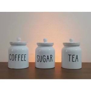 Alba 3 Lü Dekoratif Kavanoz Set (6 Adet)
