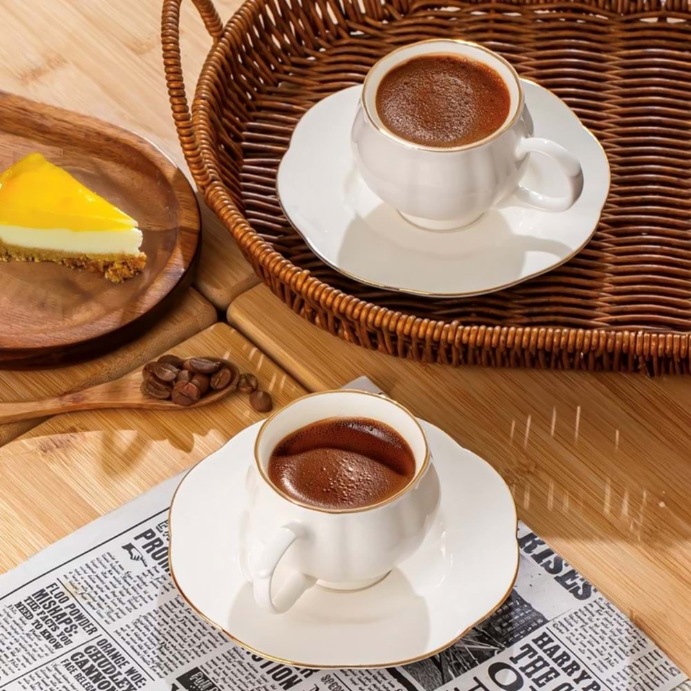 Perotti 4312 Yaldızlı Fincan Takımı 11915 (18 Paket)