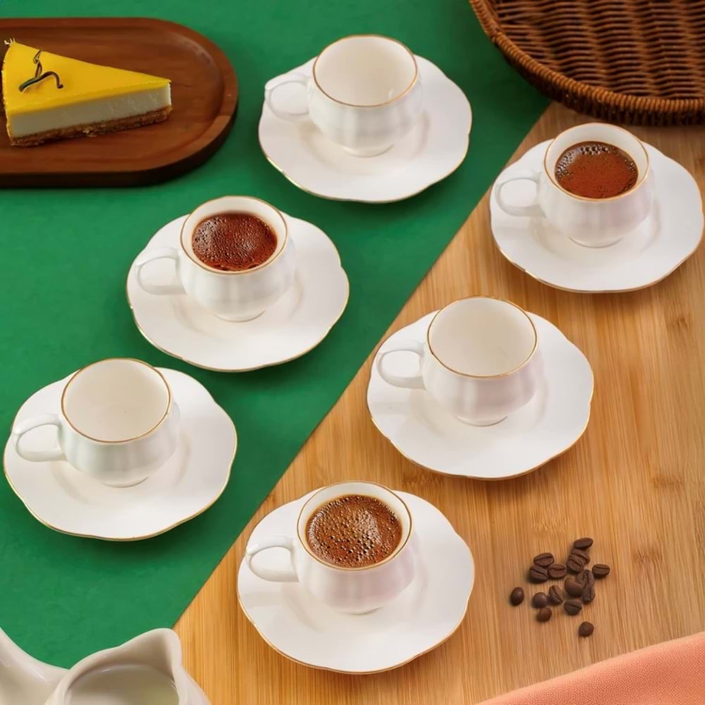 Perotti 4312 Yaldızlı Fincan Takımı 11915 (18 Paket)