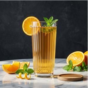 Elmas Roma Uzun Çizgili Su Bardak (8 Paket)