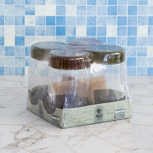 Camelıa 101066 4 Lü Kavanoz 660 cc Pls.Kapaklı (4 Paket)