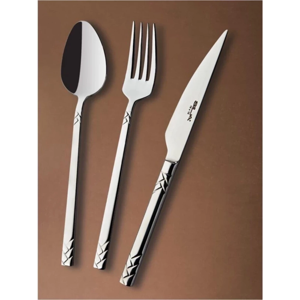 Sıla 611 Almira 90 Parça Kaşık Çatal Seti - Kutulu