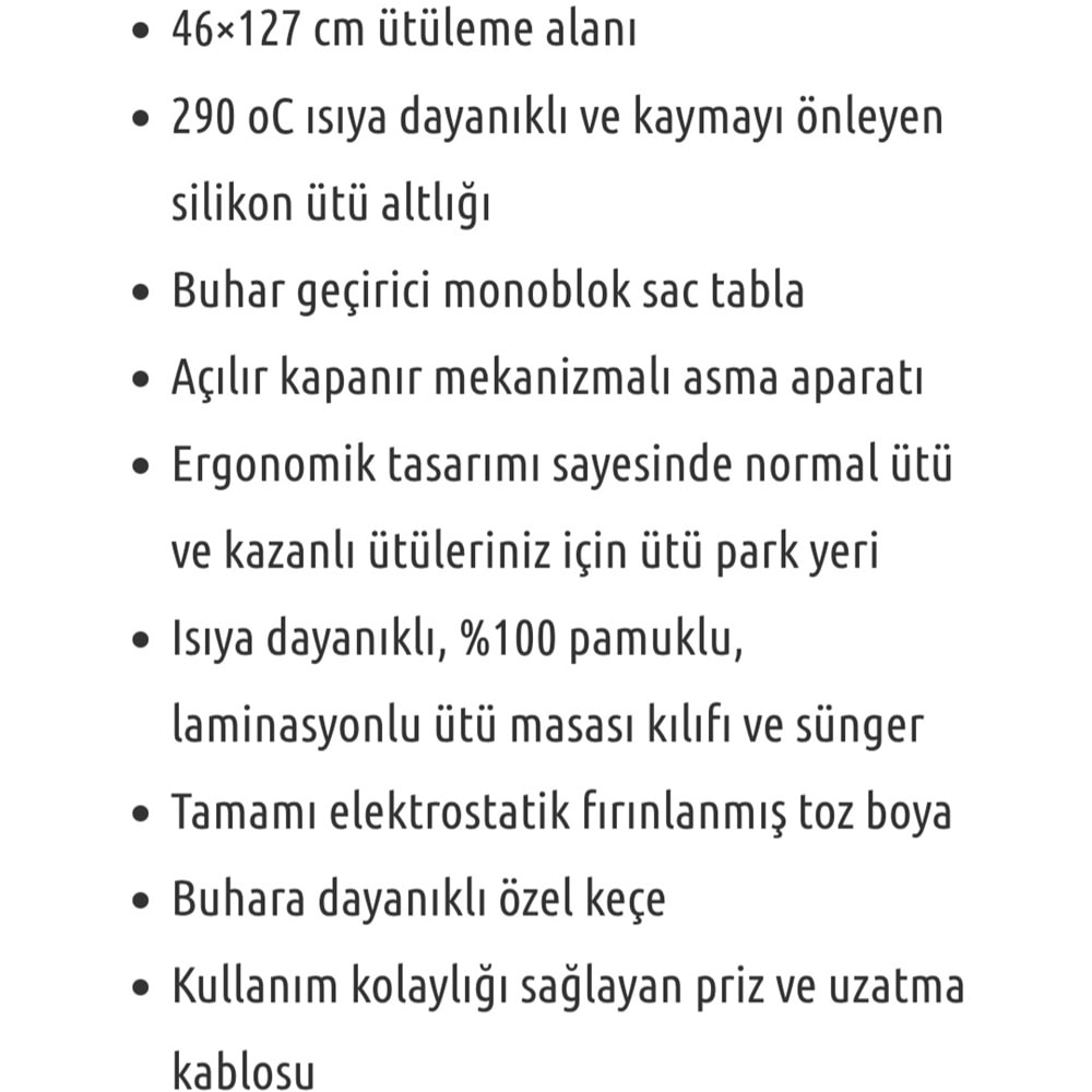 Cıngıllıoğlu Cm-800 Flamingo Delüx Ütü Masası (1 Adet)