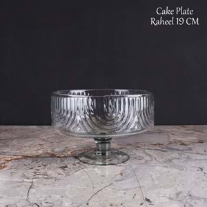 Rayan Cake Plate Raheel 19 Cm Ayaklı Meyvelik (6 Paket)