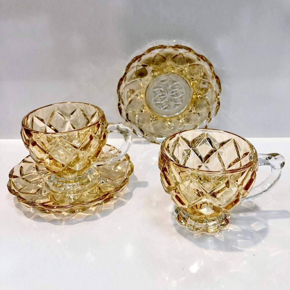 Herencıa Ahu 2 Li Nescafe Fincanı Lüsterli (9 Paket)