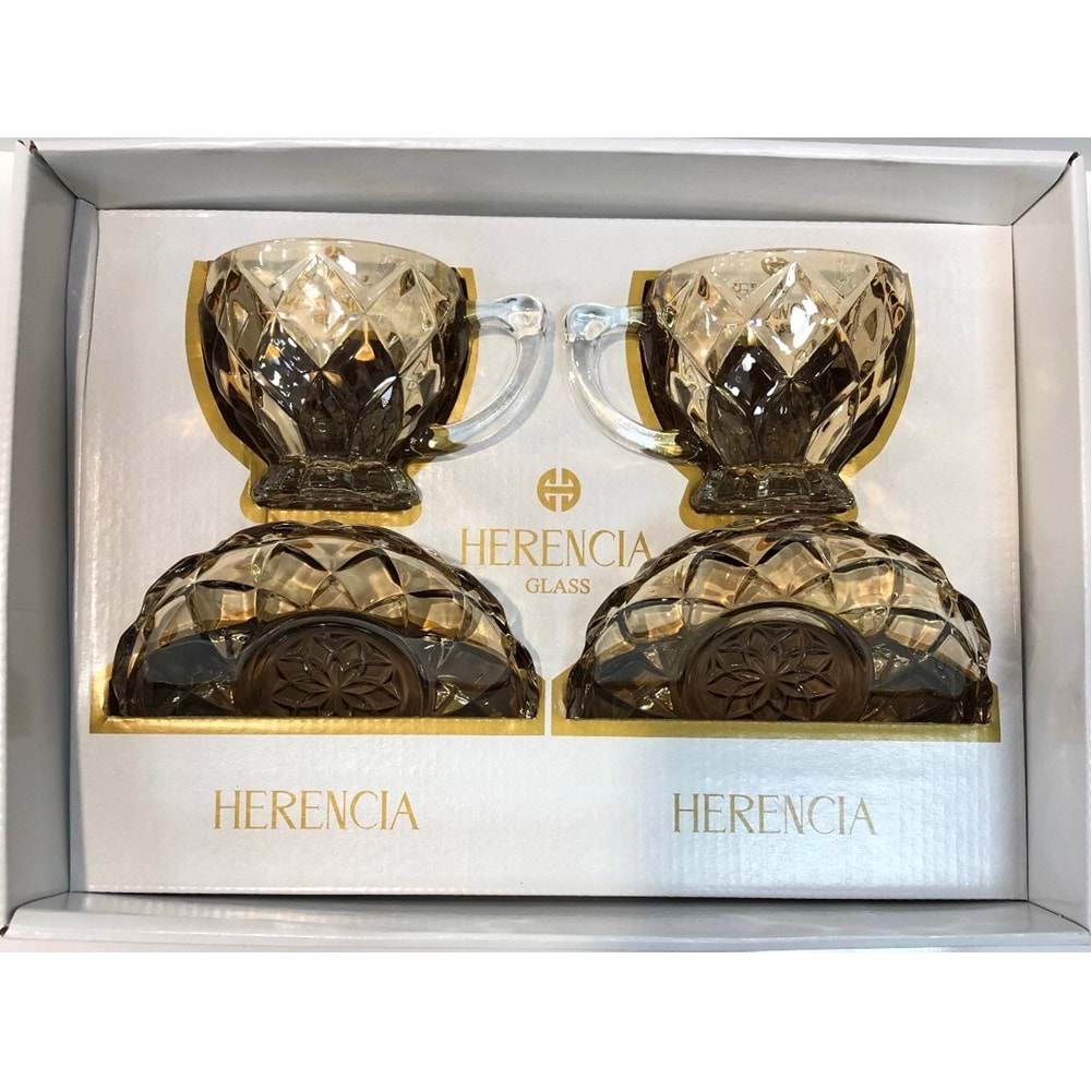 Herencıa Ahu 2 Li Nescafe Fincanı Lüsterli (9 Paket)