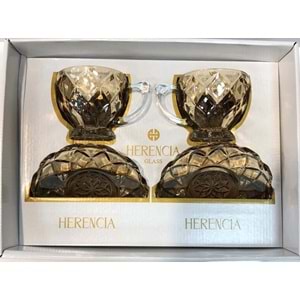 Herencıa Ahu 2 Li Nescafe Fincanı Lüsterli (9 Paket)