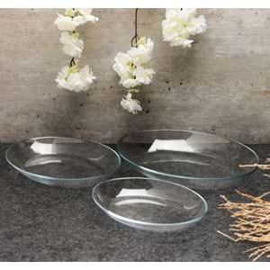 Paşabahçe 96501 Invıtatıon 3 Lü Kayık Tabak (4 Paket)