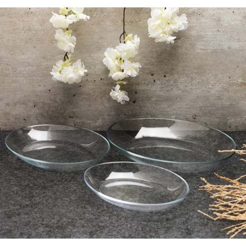 Paşabahçe 96501 Invıtatıon 3 Lü Kayık Tabak (4 Paket)