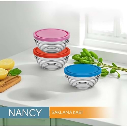 Sigma SGM12054 Nancy 500 Cc 3 Lü Cam Saklama Kabı (8 Paket)