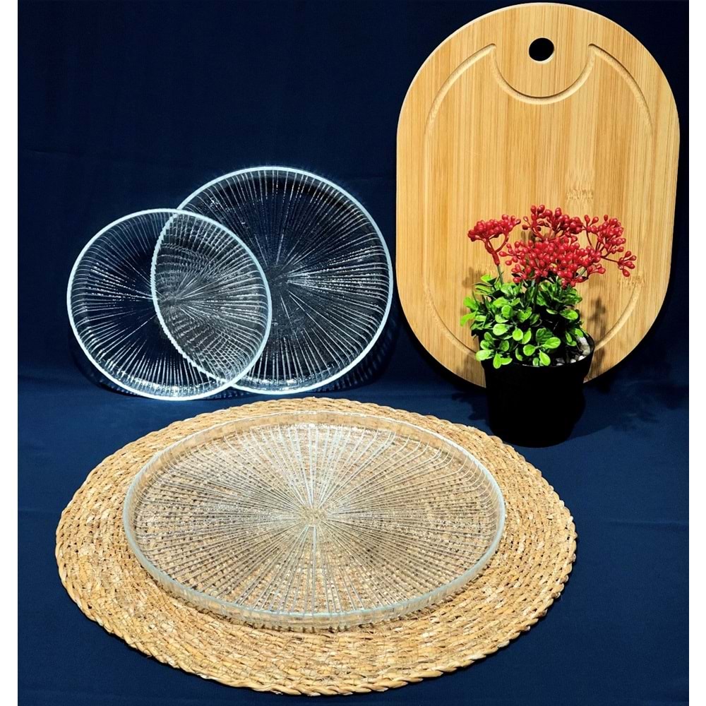 Vanes Almira Linea 26+19+16 Cm 3 Lü Sunumluk (6 Paket)