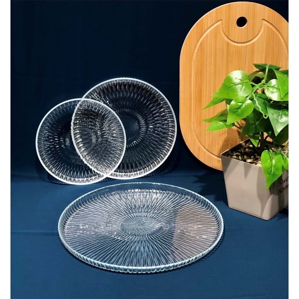 Vanes Almira Majestic 26+19+16 Cm 3 Lü Sunumluk (6 Paket)