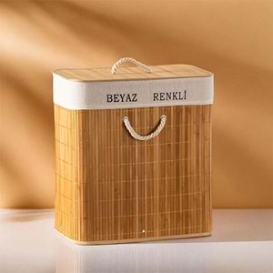 Pablito Pbt-440 Bambu Dikdörtgen Cam Sepet 31*51*54.5 (Balon)