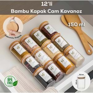 Porsima 3179 Cam Kavanoz 12 Prç