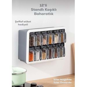 Porsima 1118 Antrasit Beyaz 12 Li Klasik Baharatlık