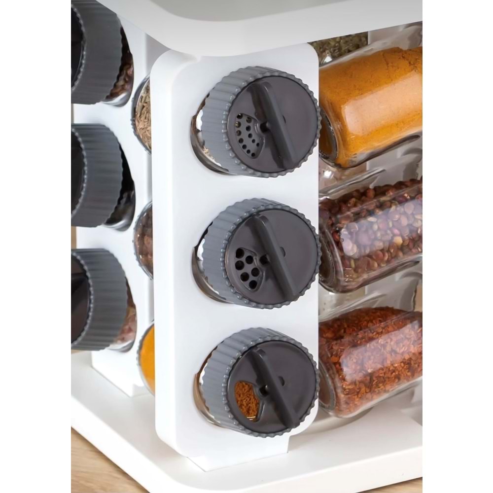 Porsima 1081 Beyaz Antrasit Döner Baharatlık