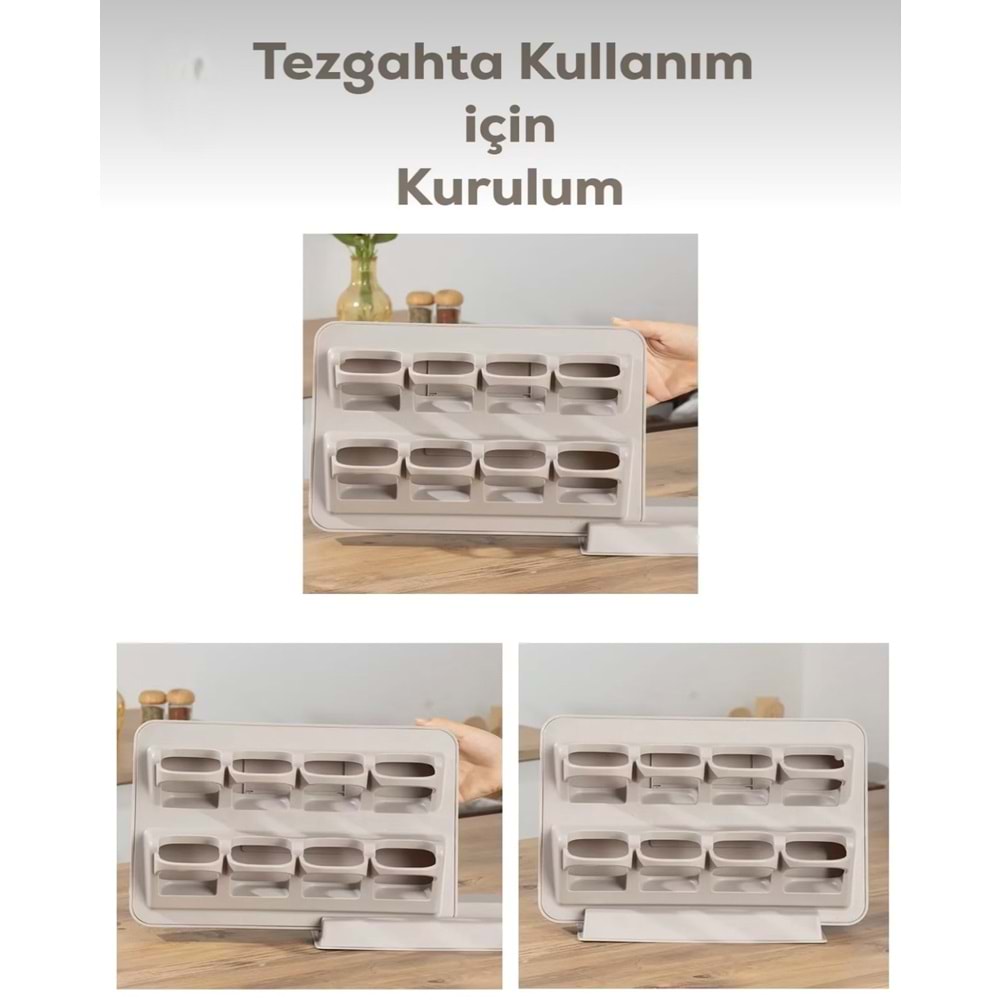 Porsima 1123 Kapiçino 8 Li Karma Stand Baharatlık (8 Kaşık)