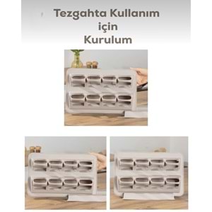 Porsima 1123 Kapiçino 8 Li Karma Stand Baharatlık (8 Kaşık)