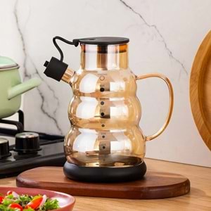 Cooker 3617-1 Siyah Cam Yağlık (Kutu)