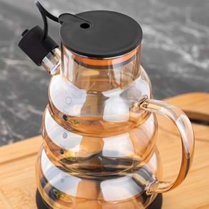 Cooker 3617-1 Siyah Cam Yağlık (Kutu)