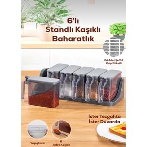 Porsima 1182 Antrasit 6 Lı Random Baharatlık