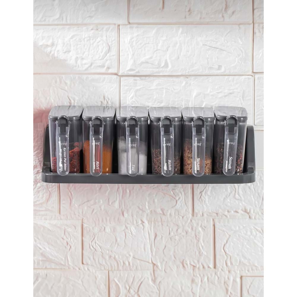 Porsima 1182 Antrasit 6 Lı Random Baharatlık