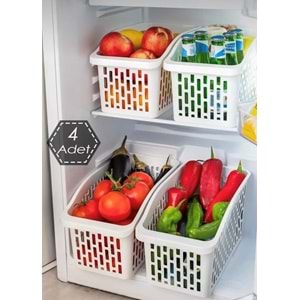 Porsima 23-4 Jumbo 4 Lü Organizer Beyaz 8108
