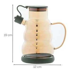 Cooker 3617 Yeşil Cam Yağlık (Kutu)