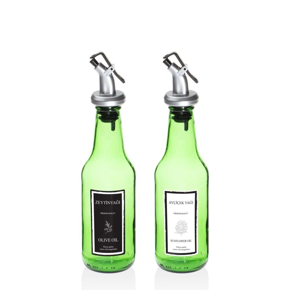 Sigma SGM09690 Oliva 250CC 2 Li Damlatmaz Cam Yağlık (12 Ad) Siyah Yeşil