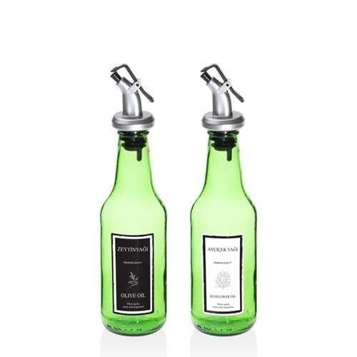 Sigma SGM09690 Oliva 250CC 2 Li Damlatmaz Cam Yağlık (12 Ad) Siyah Yeşil