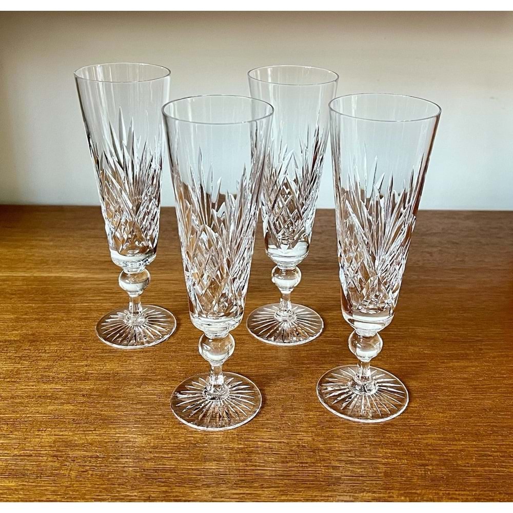 Herencıa 6 Lı Ayaklı Flüt Bardak (6 Paket)