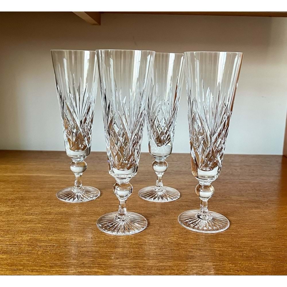 Herencıa 6 Lı Ayaklı Flüt Bardak (6 Paket)