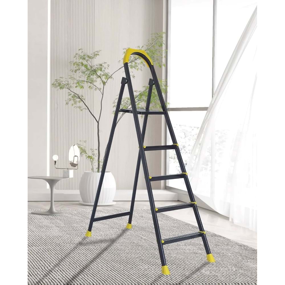 4+1 Basamaklı Hardy Siyah Merdiven