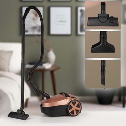 Fantom DC3000 Kırmızı Çekici Yatık Süpürge