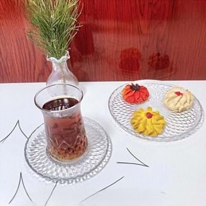 Vanes O327 18 Parça Aden Çay Seti Şeffaf (4 Paket)