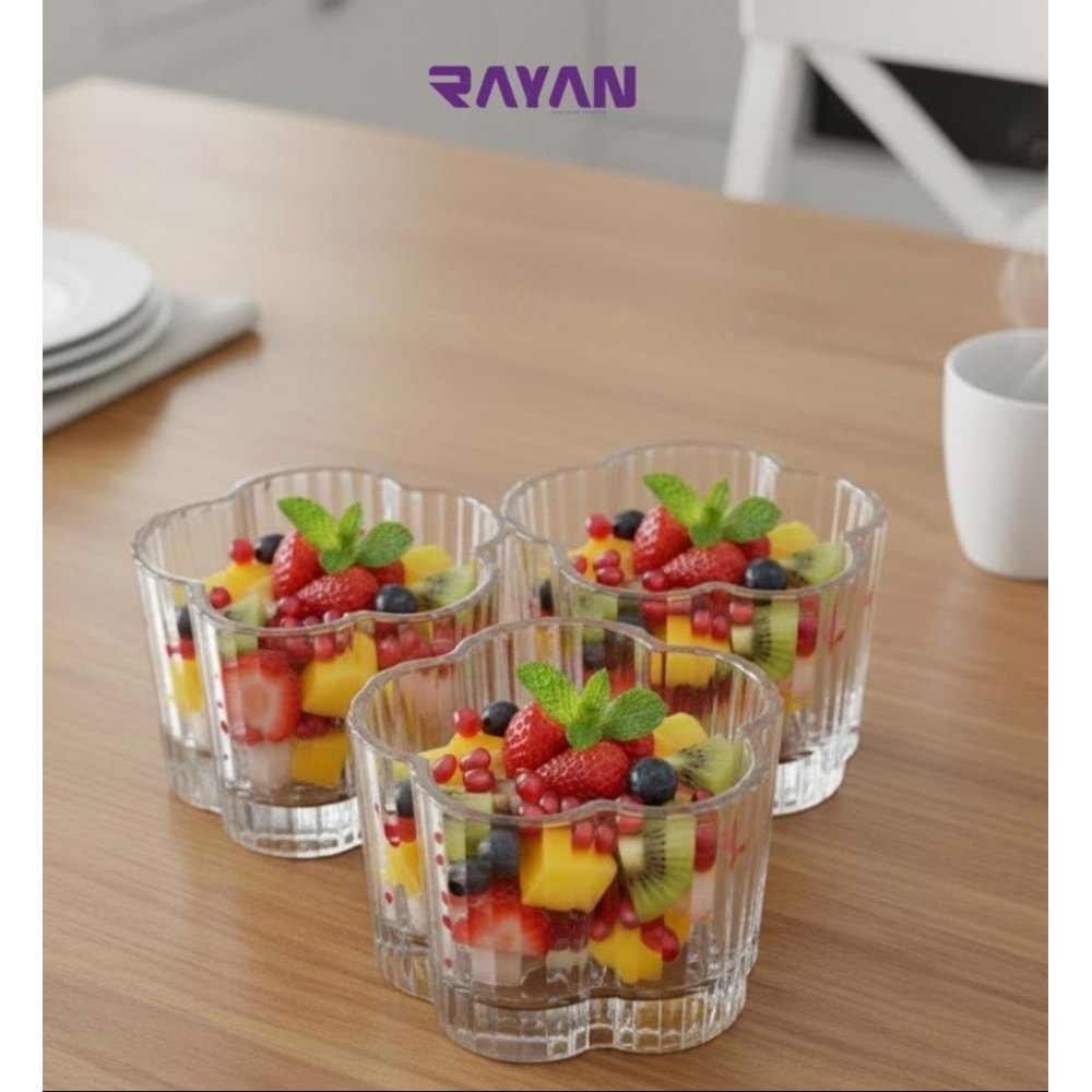 Rayan 6 Lı Flower Bowl (8 Paket)