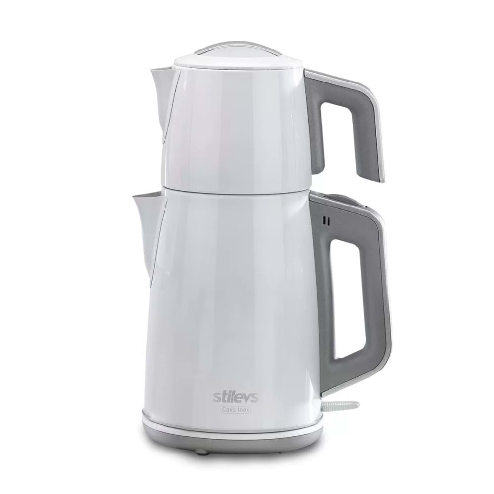 Stilevs Çays Inox Çelik Çay Makinesi Beyaz (3 Adet)